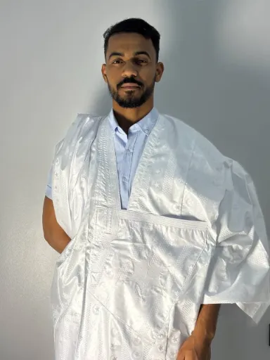 Jeznir blanc Daraa 8m Pantalon simple 1631 (Al-Khaymani)