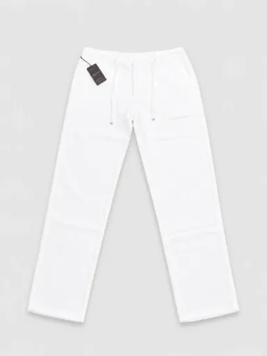Pantalon LORO PIANA 1912 (Blanc, 32)