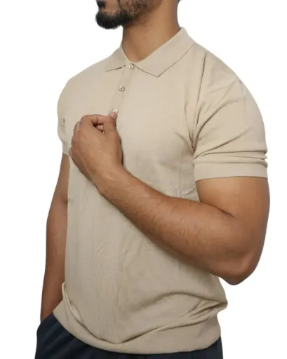 Polo tricot 1398 (Beige, 2XL)